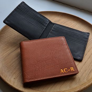 Personalised Foiled Men's Classic Leather Wallet, 9 of 11