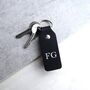 Handmade Personalised Initial Leather Keyring, thumbnail 1 of 10
