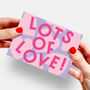 Personalised Banner Heart Valentine's Letterbox Iced Cookie, thumbnail 5 of 10