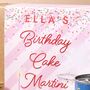 Personalised Birthday Cake Martini Cocktail Kit, thumbnail 8 of 8