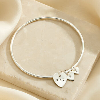 Personalised Family Heart Bangle, 3 of 6