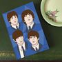 'Fab Four' A5 Lined Notebook, thumbnail 1 of 3