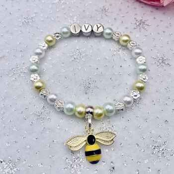 Personalised Bee/Owl Charm Bracelet, 6 of 10