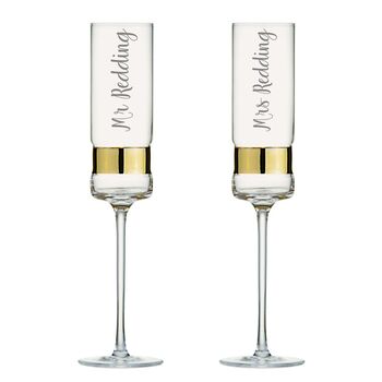 Personalised Wedding Champagne / Prosecco Flute Set, 3 of 6