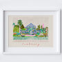 Cambridge University Botanic Garden Art Print Glasshouse Poster, thumbnail 4 of 4
