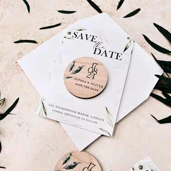 Save The Date Magnets Botanical Wedding Cards, 4 of 9
