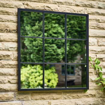 Vintage Square Window Wall Mirror, 3 of 6