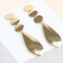 14k Drop Earrings Gold Plated, thumbnail 1 of 3