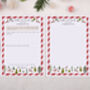 Personalised Letter To Santa And Blank Letter For Response With Reindeer Design, thumbnail 3 of 5