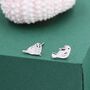 Sterling Silver Walrus And Manatee Mismatched Stud Earrings, thumbnail 3 of 11
