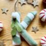 Hanging Felt Christmas Candy Cane Letter, thumbnail 4 of 8