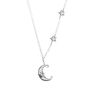 Crescent Moon And Stars Necklace, thumbnail 2 of 4