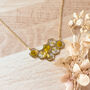 Gold Stainless Steel Honeycomb Bee Necklace, thumbnail 4 of 6