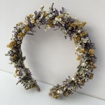 Wedding Dried Flower Crown Headband, 5 of 10