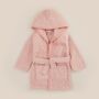 Personalised Pink Hooded Towelling Robe, thumbnail 3 of 5