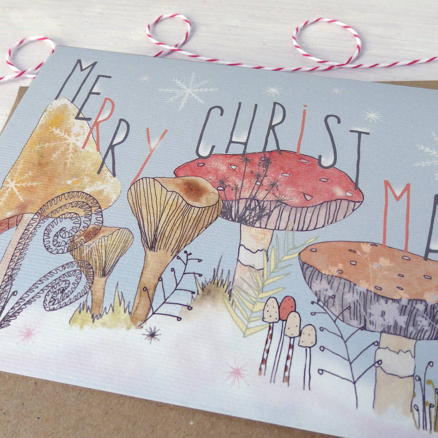 Merry Christmas Toadstool Card