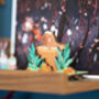 Personalised Capybara Spa Birthday Pop Out Card, thumbnail 2 of 5