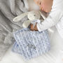 Personalised Blue Bobble Bunny Baby Comforter, thumbnail 6 of 8