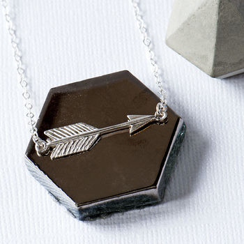 Arrow Necklace Sterling Silver, 3 of 11