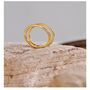 Monaco D’or Baroque Double Band Disc Charm Ring, thumbnail 4 of 6