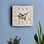 Ceramic Wall Clock Brown Dog, thumbnail 1 of 6