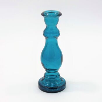 Recycled Glass Candle Stick Seven Colours, 6 of 6