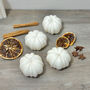 White Pumpkin Candle Halloween Decoration, thumbnail 5 of 6