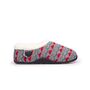 Sadie Grey Knit Red Heart Women's Slippers Indoor/Garden Shoes, thumbnail 3 of 9