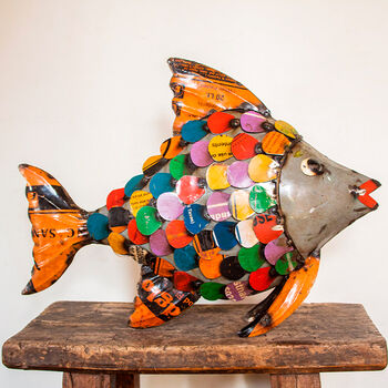 Upcycled Tin Fish, 2 of 2