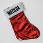 Personalised Christmas Stocking Sequin, thumbnail 2 of 3