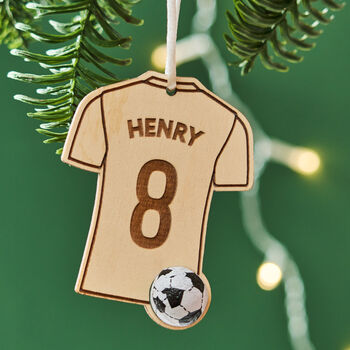 Football Shirt Decoration And Bag Of Chocolate Footballs, 10 of 11