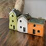 Pick Three Colorful Handcrafted Mini Ceramic Houses, thumbnail 7 of 11