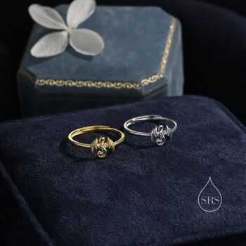 Tiny Dragon Ring In Sterling Silver, 2 of 11