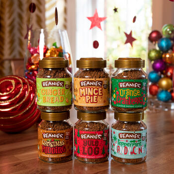 Beanies Six Jar Festive Coffee Gift Box, 2 of 2