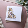 Special Date Wooden Keepsake Card, thumbnail 1 of 1
