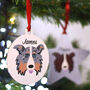Border Collie Dog Personalised Christmas Decoration, thumbnail 1 of 10