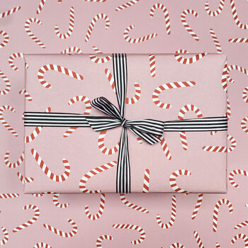 Christmas Wrapping Paper Candy Cane Design, 7 of 10