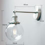 Adjustable Globe Wall Light, thumbnail 7 of 12