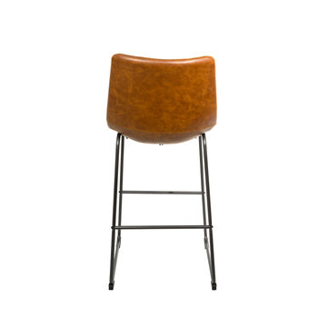 Dexter Tan Brown Set Of Two Kitchen Bar Stools, 7 of 9