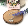 Personalised Thank You Teacher Gift Sterling Silver Mini Leaf Necklace, thumbnail 11 of 12