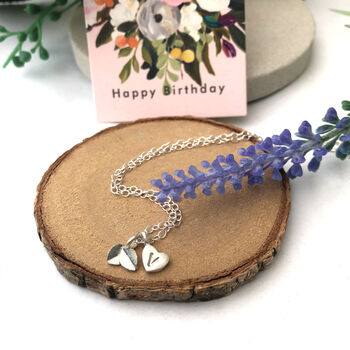 Personalised Thank You Teacher Gift Sterling Silver Mini Leaf Necklace, 11 of 12
