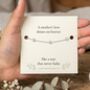Loss Of Mum Gift With A Gold Plated Or Silver Plated Star Bracelet And Card, thumbnail 5 of 6