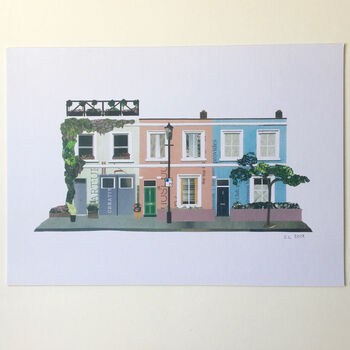 'Chelsea, London' Recycled Paper Collage Print, 5 of 5
