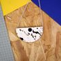 Limited Edition Geometric Painted Semi Circle Necklace, thumbnail 2 of 5