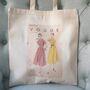 Cotton Tote Shoulder Bag With Vintage Vogue Sewing Pattern Print, thumbnail 2 of 6