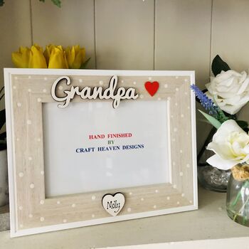 Personalised Grandpa Photo Frame Birthday Gift, 2 of 4