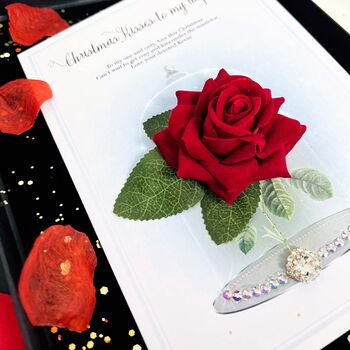 Personalised Red Rose Valentines Card Gift Boxed, 10 of 11