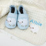 Personalised Lambswool Shawl And Baby Shoe Gift Set, thumbnail 1 of 9