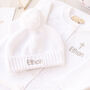 White Personalised Christening Cardigan With Cross, thumbnail 9 of 12