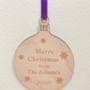 Wooden Bauble Christmas Card, thumbnail 2 of 2
